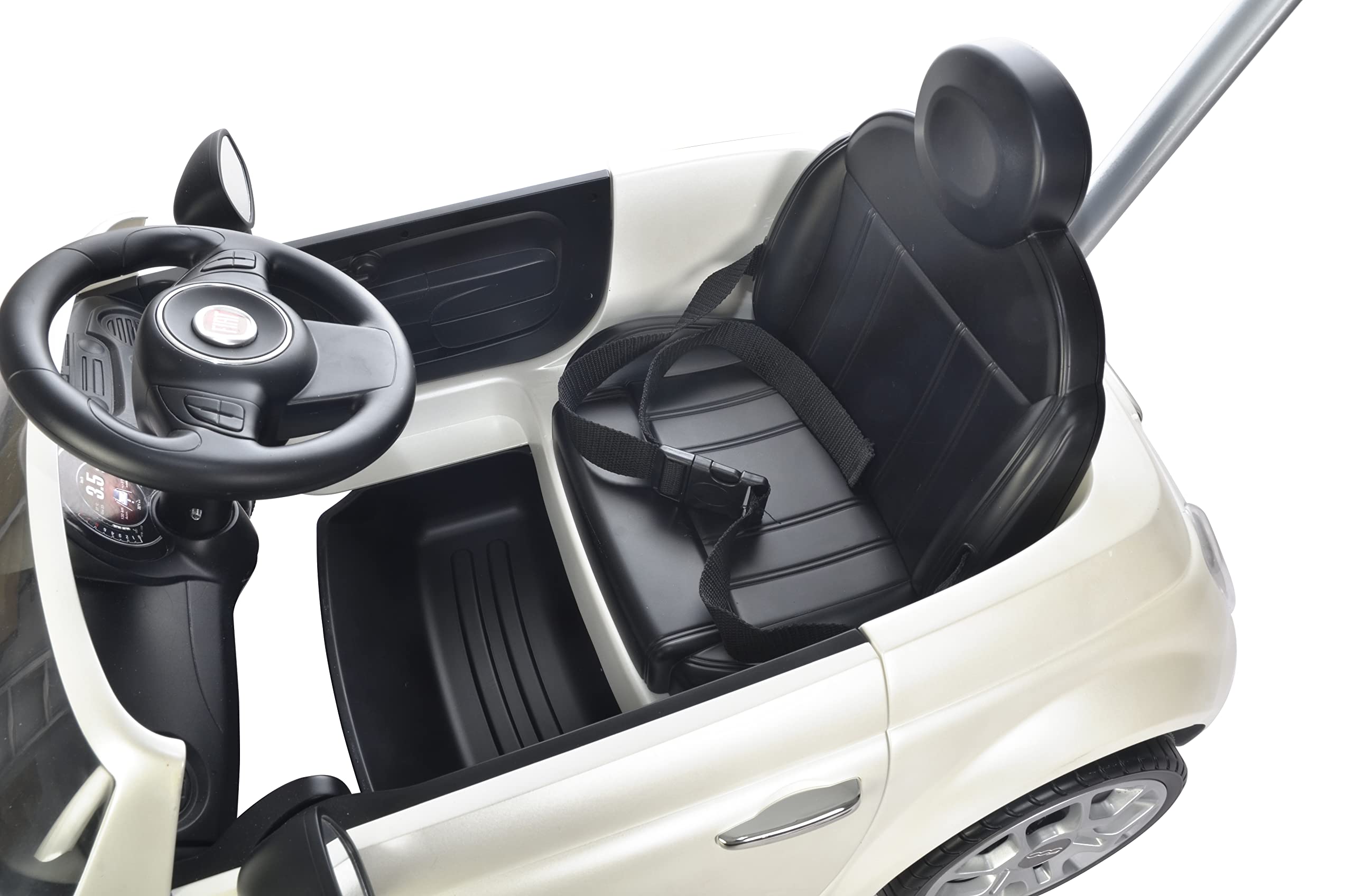 Fiat 500 Push Car Stroller with Adjustable Handle