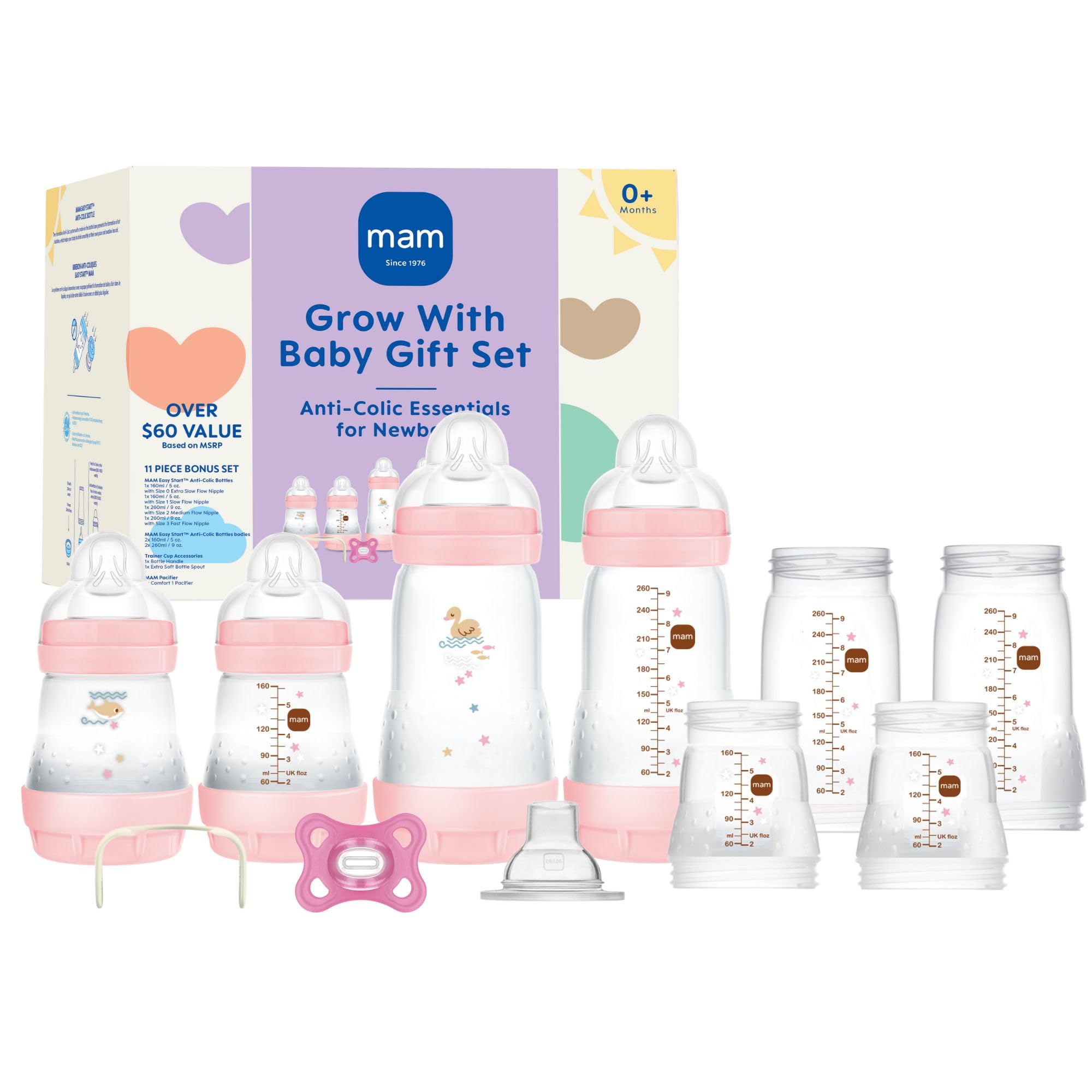 Grow with Baby Feeding Set, Newborn Essentials Must Have for 0-3 Months