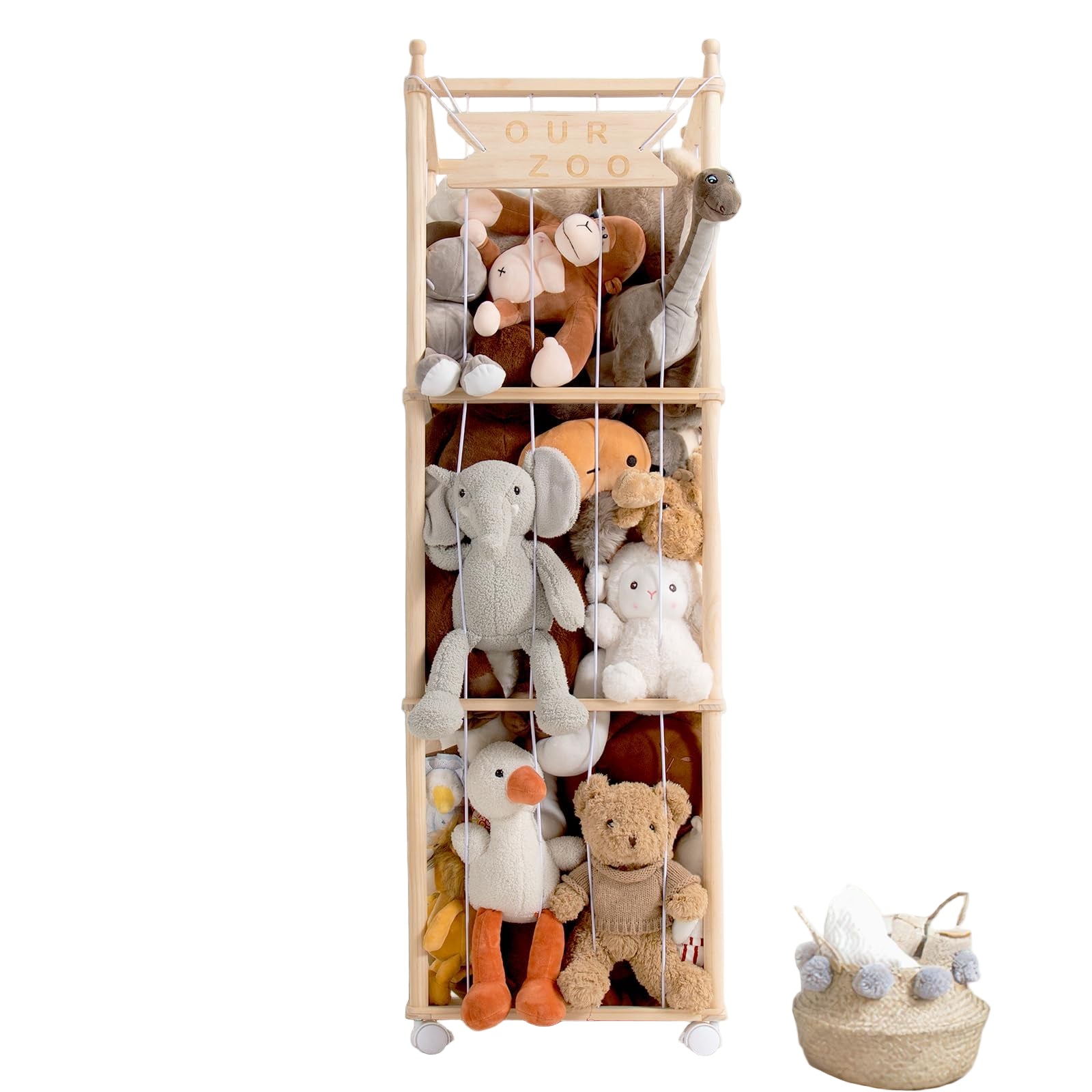 Stuffed Animal Storage, Wood Stuffed Animal Zoo Storage
