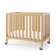 Travel Sleeper Wood Compact Folding Crib with 2” InfaPure Foam