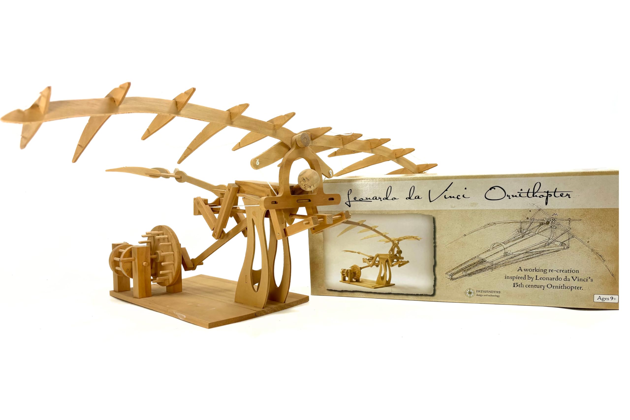 Leonardo da Vinci Ornithopter | 3D Puzzle & Engineering Toy for Kids Ages 9
