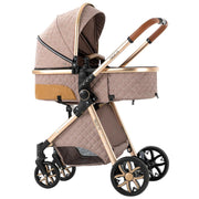 Baby Stroller:Full-Size Reversible Bassinet & Toddler Seat