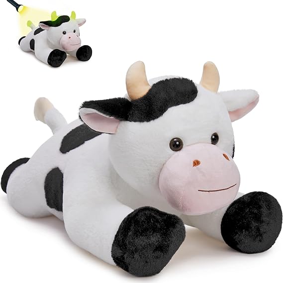 41 inch Large Highland Cow Stuffed Animal, Giant Hyland Cow Plush Scottish