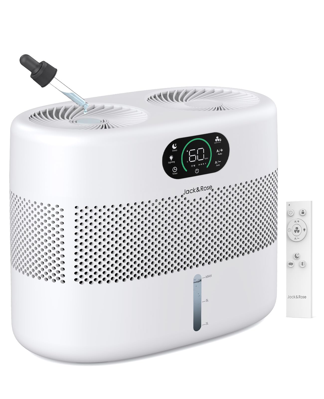 Reuseable Wick Evaporative Humidifier for Bedroom Quiet Healthy Baby Humidifier