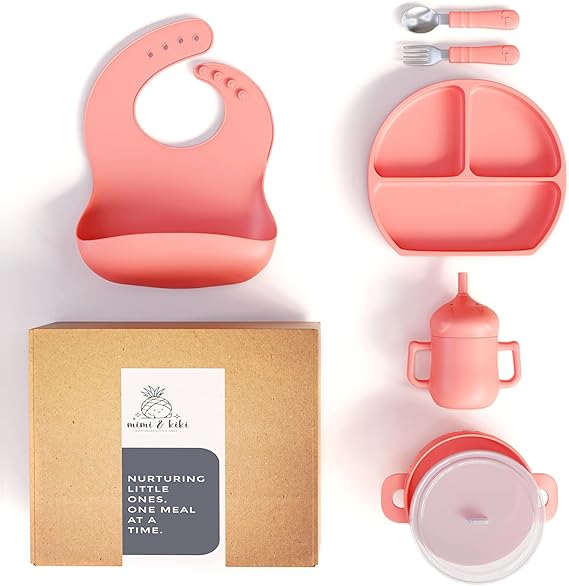 Silicone Baby Feeding Set, Baby Plates and Bowls Set