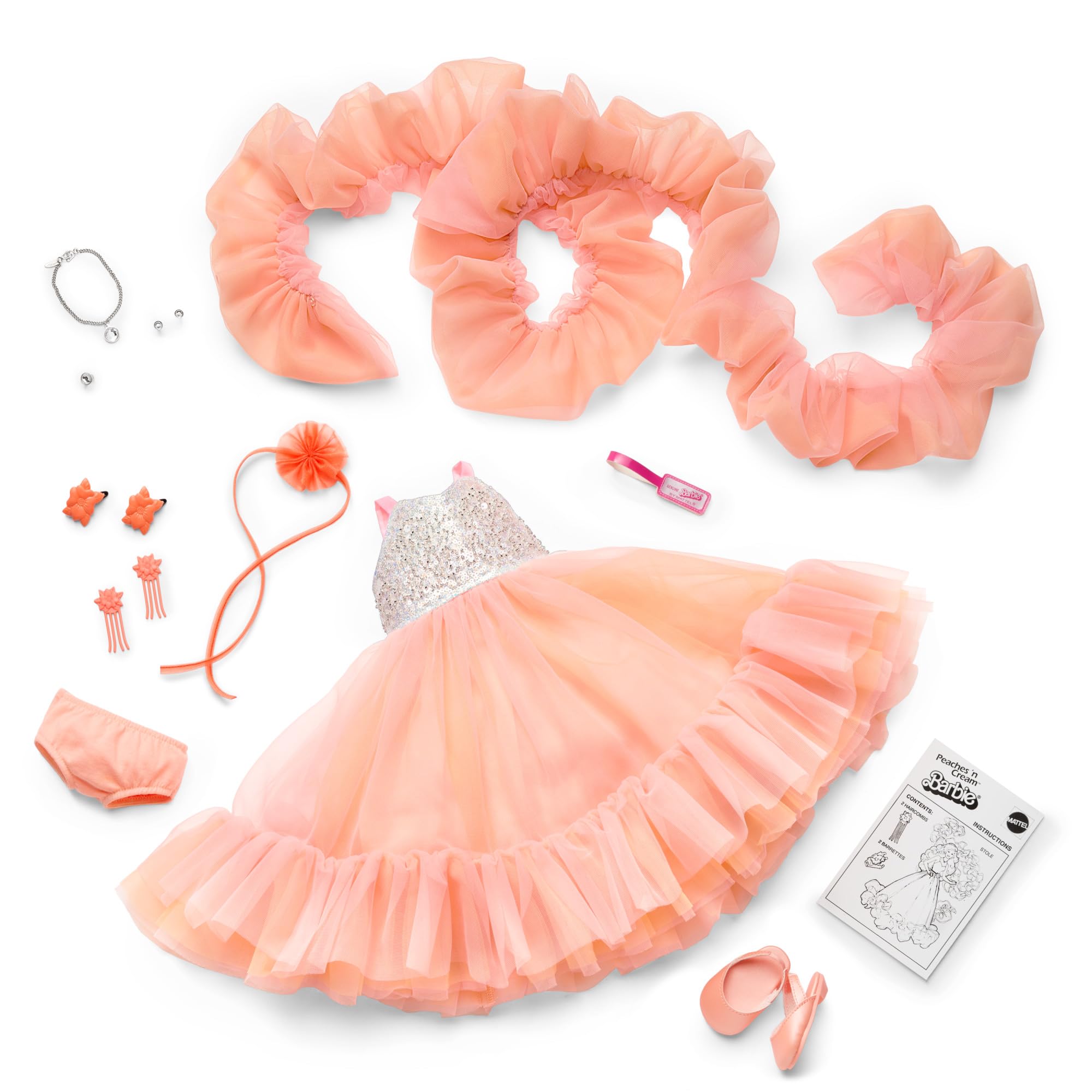 Barbie, 18-inch Doll, Peaches ’n Cream Collector Doll with Blonde Hair, for Ages 8+