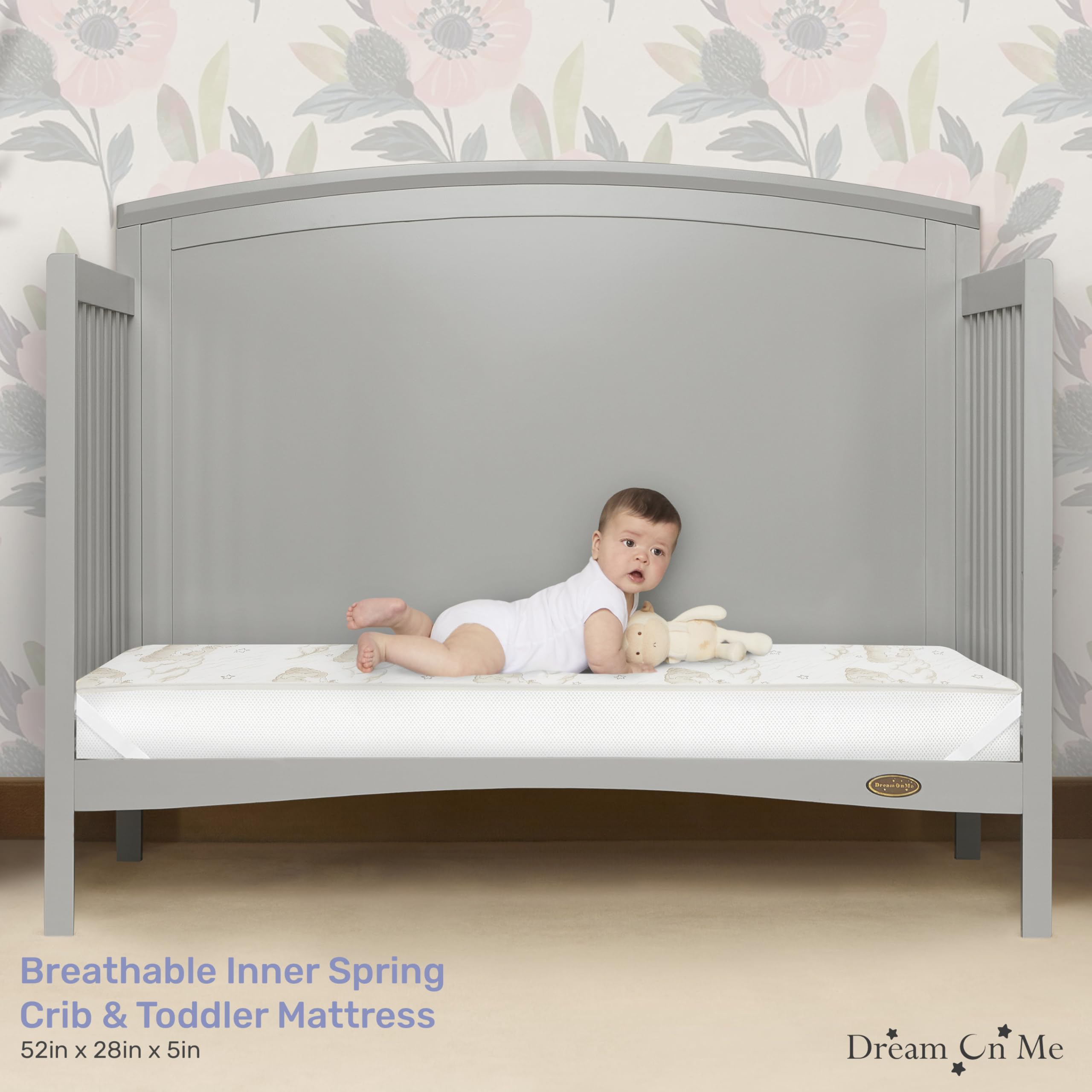 Twilight 5” 2-in-1 Breathable Spring Coil Crib & Toddler Mattress