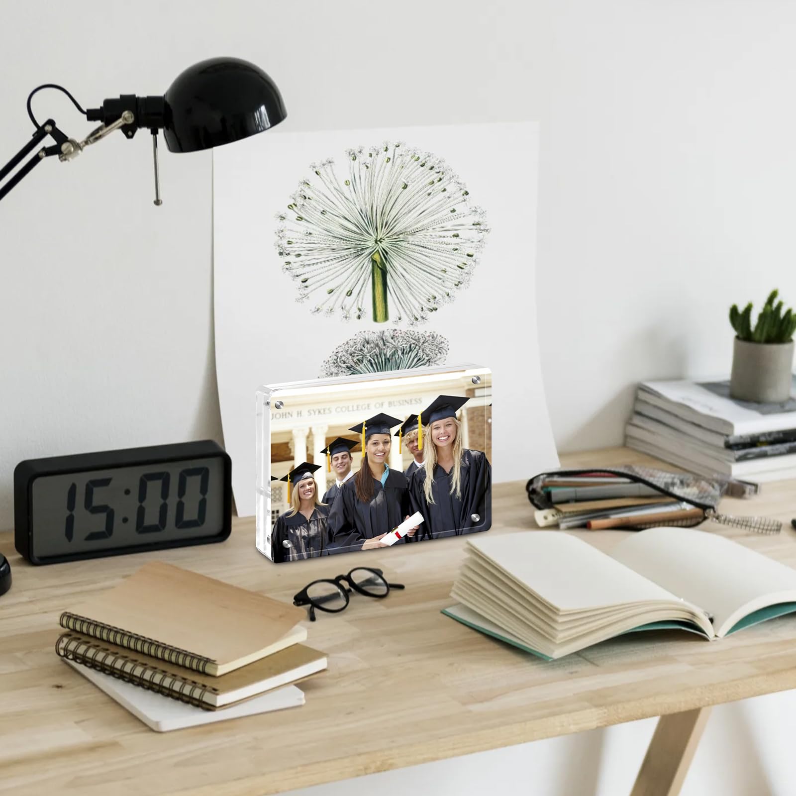 Acrylic Picture Frame, 4x6 Inch Acrylic Frames, 20mm Thicker Rounded Corners