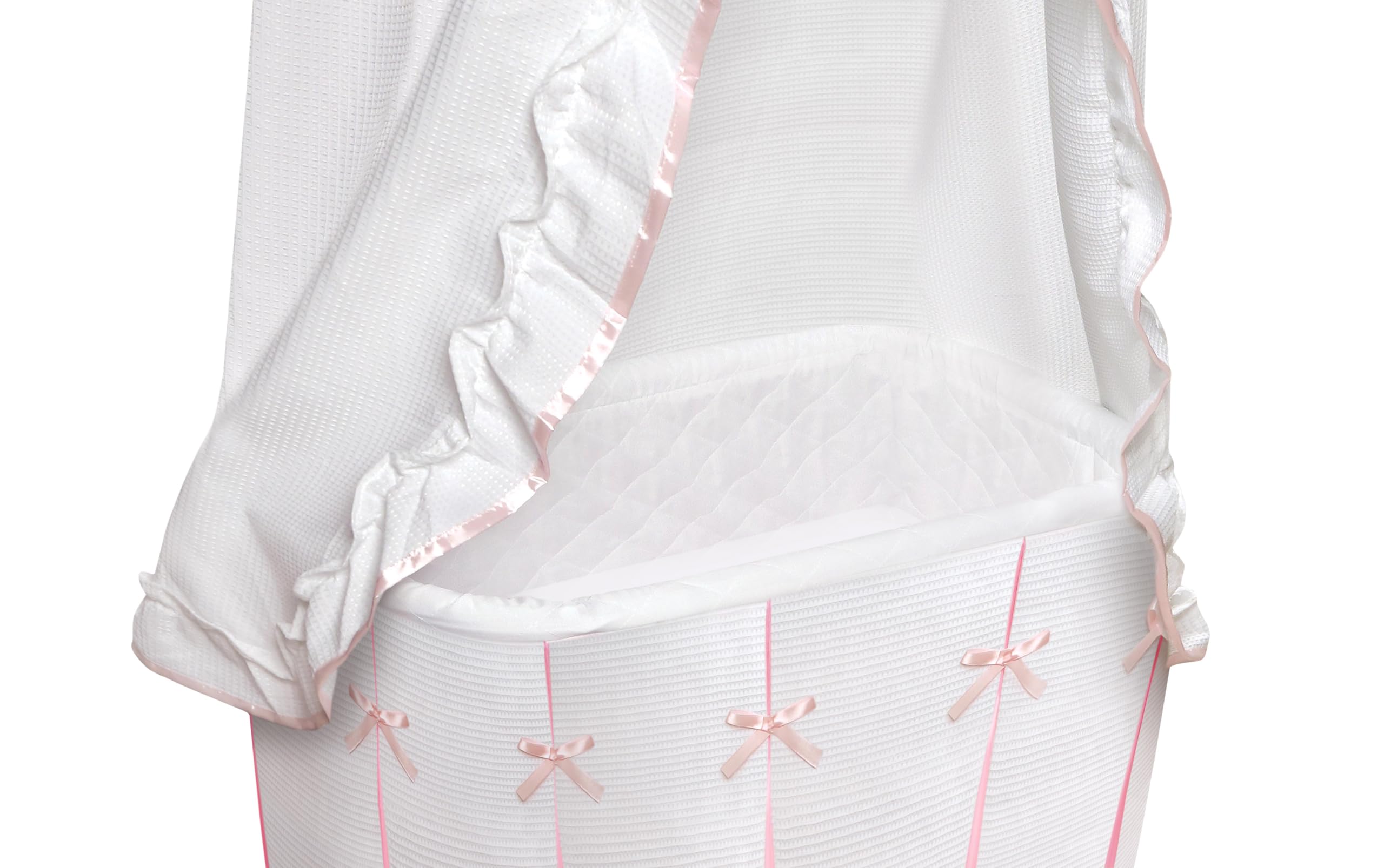 Canopy Bassinet with Rocking Cradle and Storage