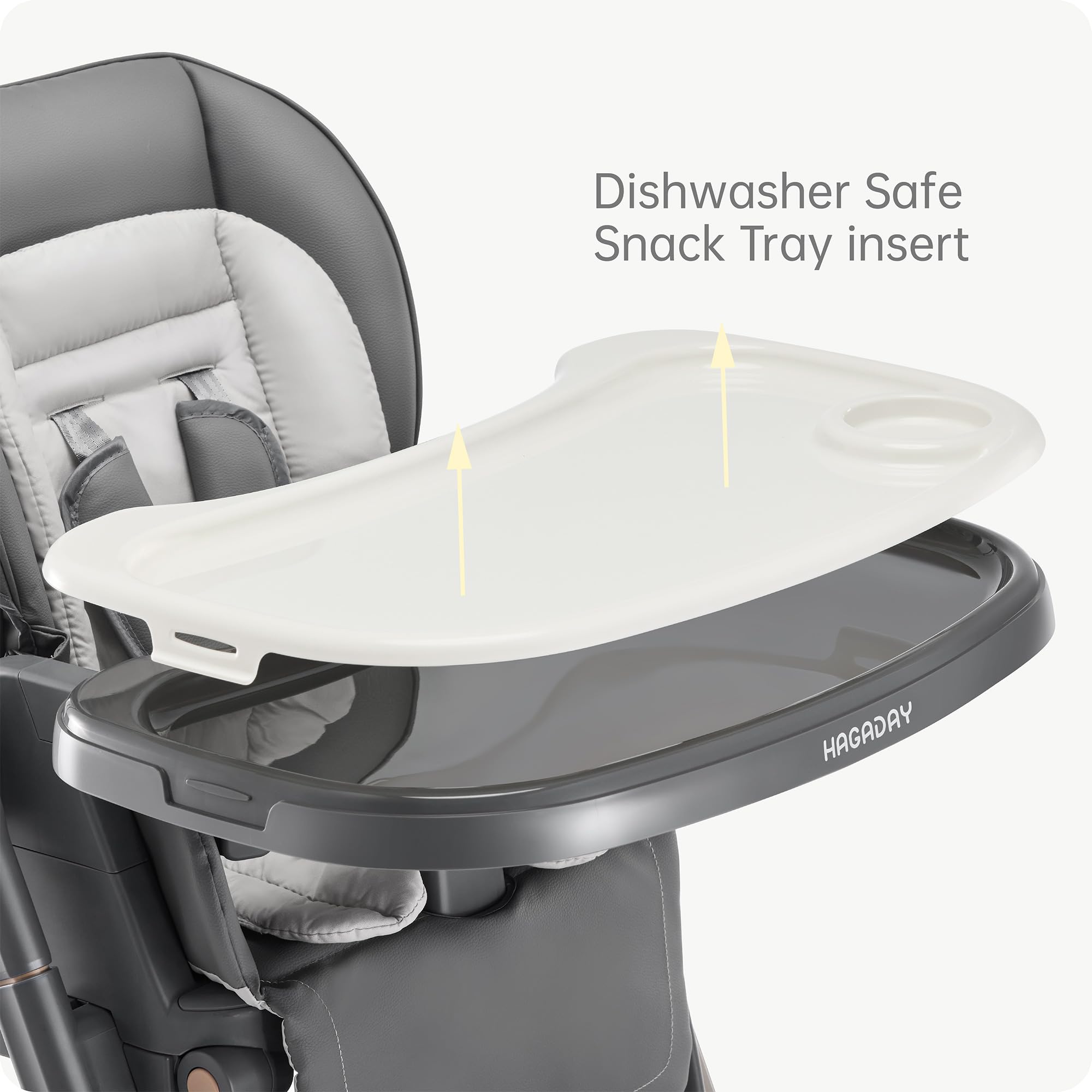 6-in-1 Convertible High Chair with Adjustable Height and Foldable Design