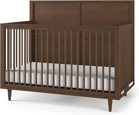 Surrey Hill 4-in-1 Convertible Crib, Baby Crib Converts to Day Bed