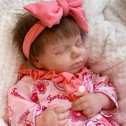 18 inch Silicone Baby Doll Full Body Realistic Weighted Reborn Doll Girl Sleeping Baby Doll