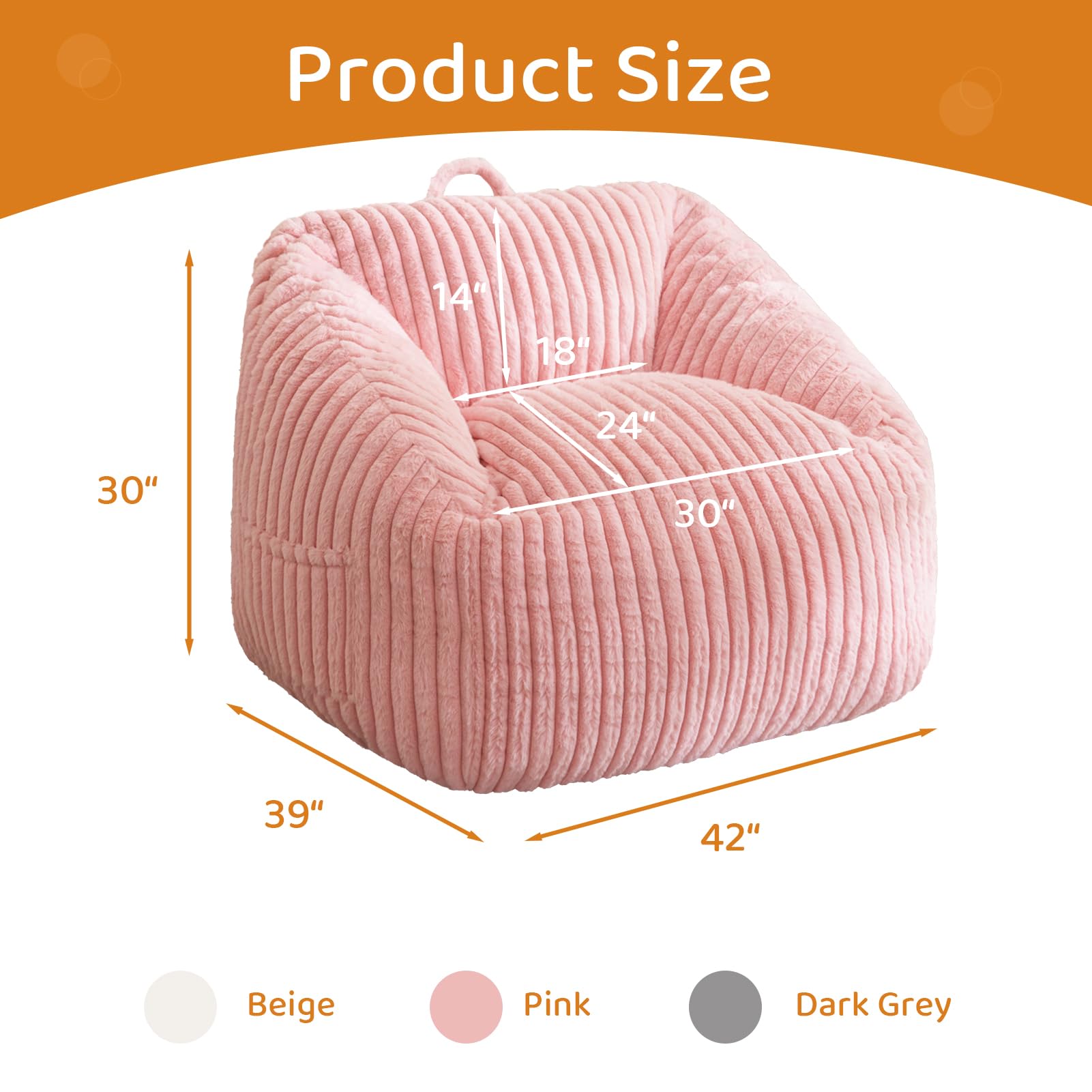 Giant Bean Bag Chair for Adults and Kids