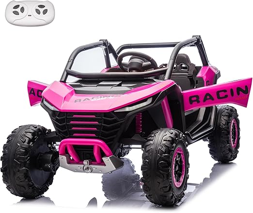 2 Seater Ride on Car with Remote Control, XXL 24V 7Ah 4WD Battery Powered