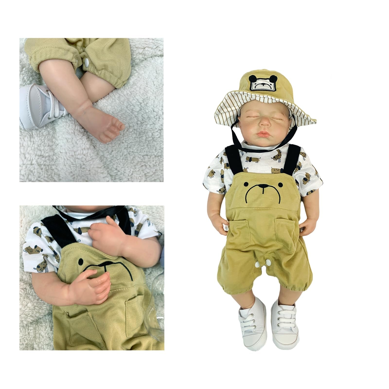 18 Inch Realistic Reborn Baby Dolls: Full Body, Handmade, Silicone