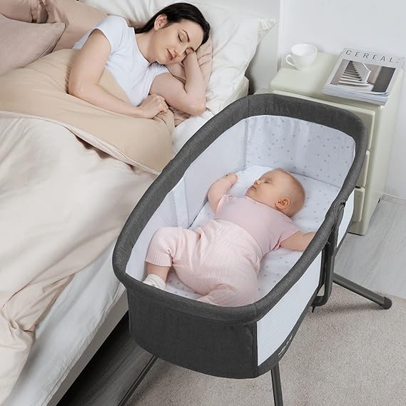 3 in 1 Baby Bassinet, Rocking Bassinets Bedside Sleeper
