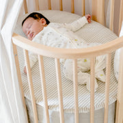 Stokke Sleepi Mini Bed Skirt by Pehr, Grey - Compatible with Stokke Sleepi Mini - Available in Numerous Colors - Machine Washable, Soft Organic Cotton