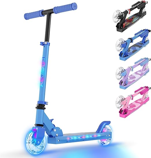 Scooters for Kids 5-7, Kids Scooter with Cool Light Up Stem, Wheels, and Deck