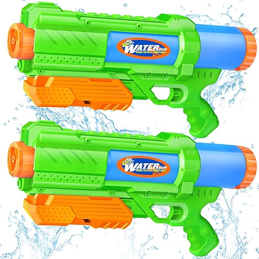 Gun for Kids Adults: 2 Pack Super Water Gun Soaker 1200cc Squirt