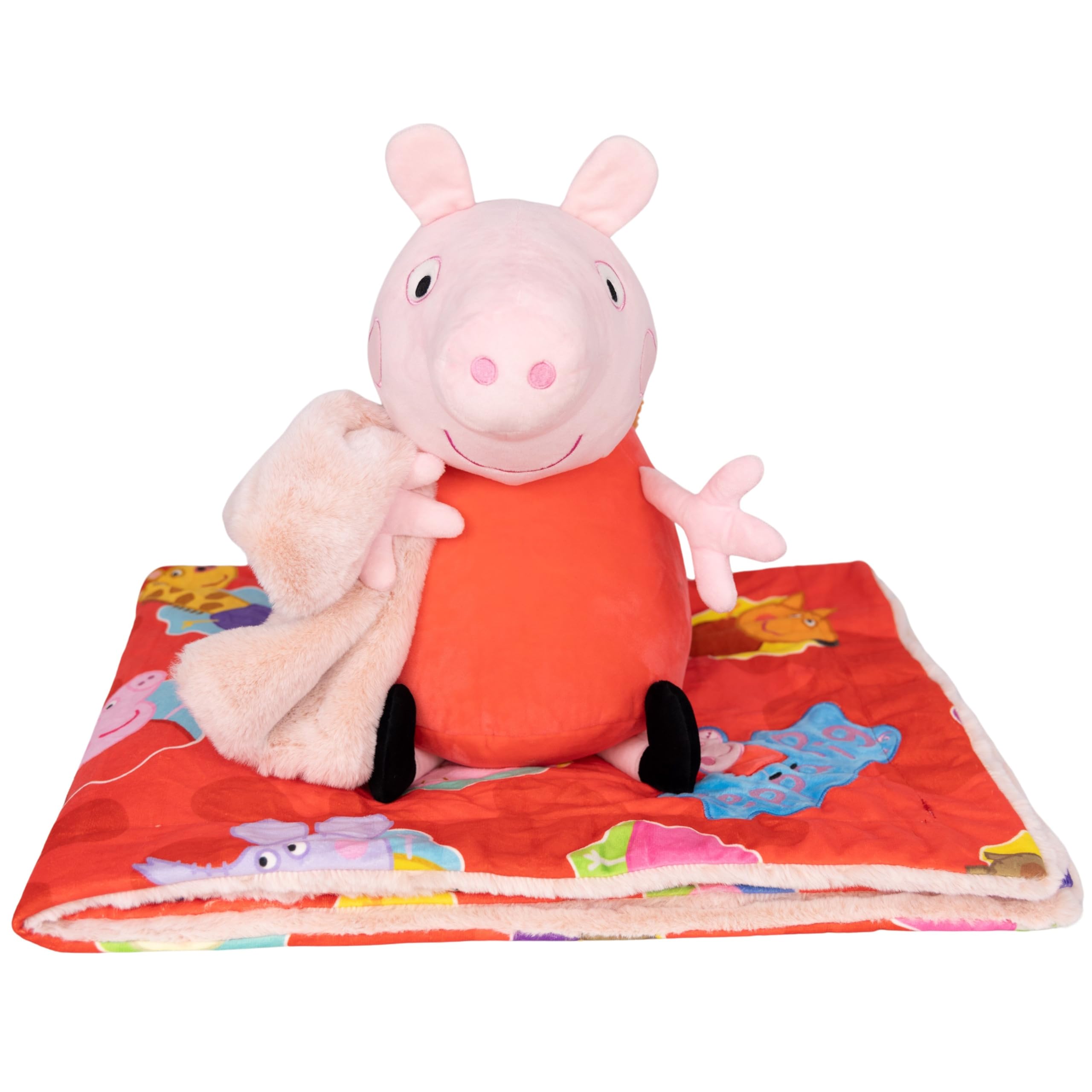 Blankie Bestie Peppa Pig Stuffed Animal Blanket – 2-in-1 Baby Plush Toy