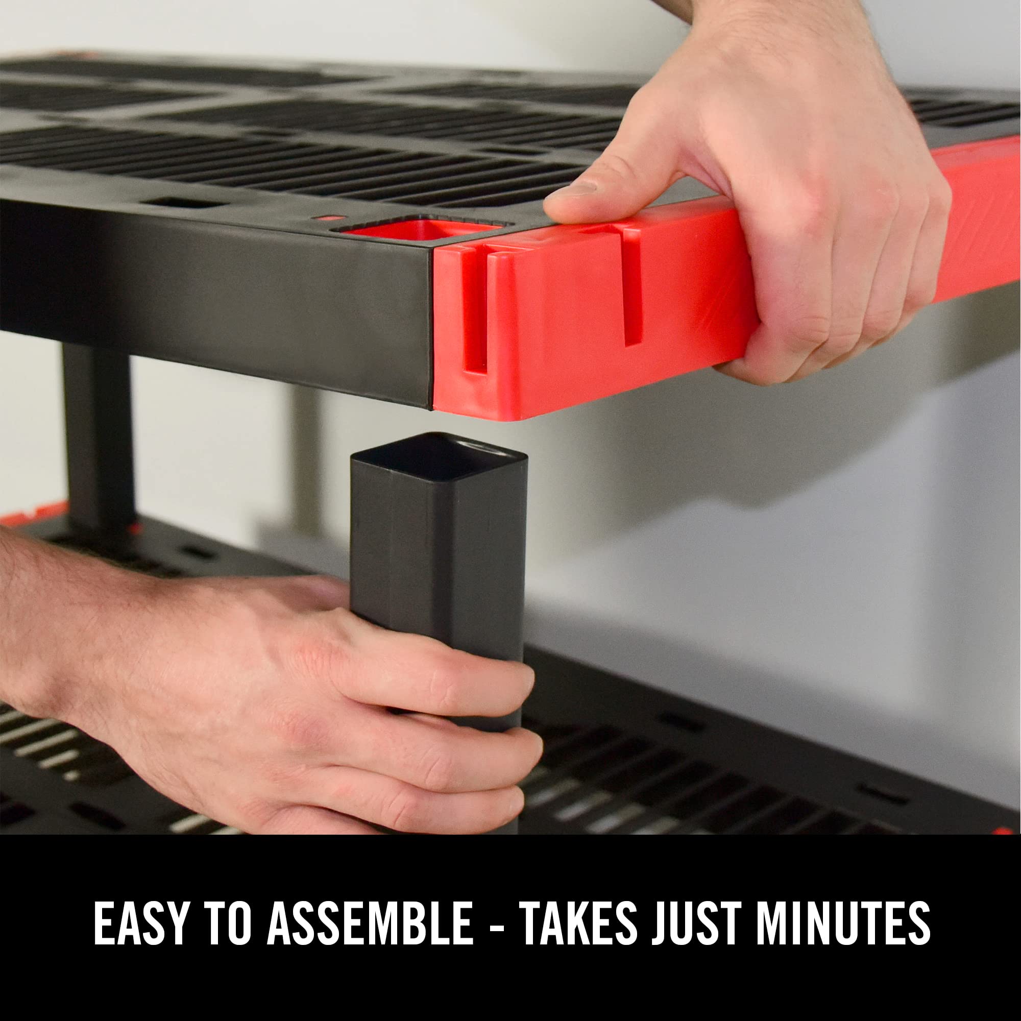 4-Tier Heavy Duty Storage Rack with 200lb Shelf Capacity