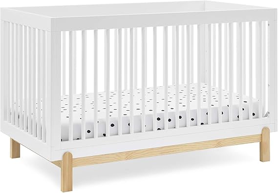 Poppy 4-in-1 Convertible Crib, Midnight Grey/Natural