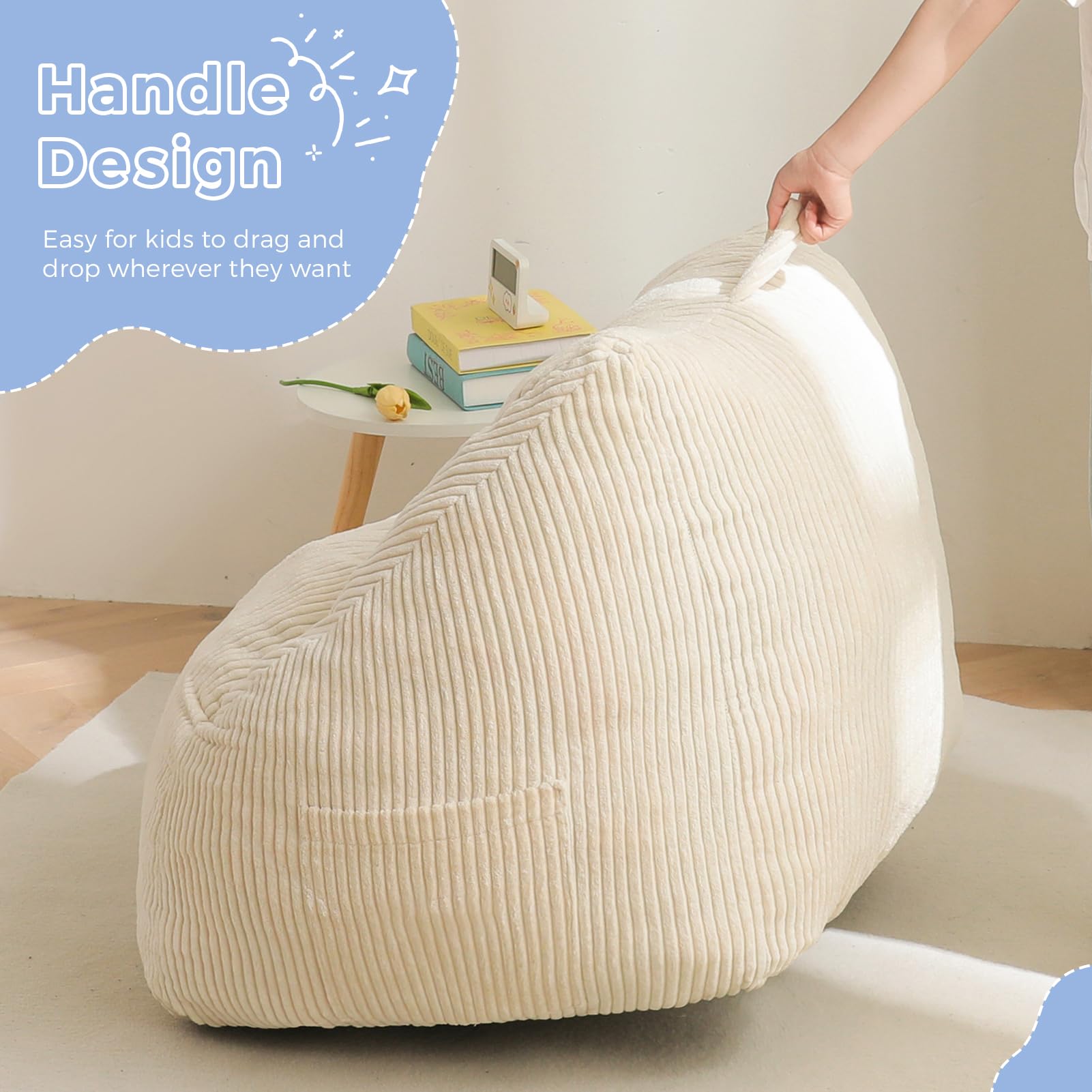Kids Bean Bag Chair with Handle