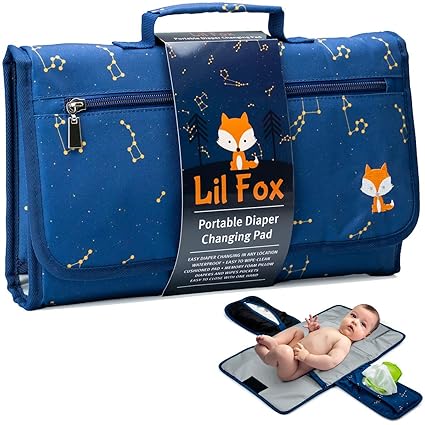 Portable Changing Pad - Waterproof Travel Baby Diaper Changing Pad, Mat Foldable