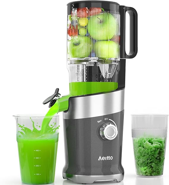 Juicer Machines with 4.9" Large Feed Chute, Fits Whole Vegetables and Fruits