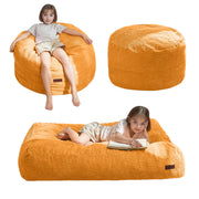 Bean Bag Chair Bed for Kids, Convertible Bean Bag Folds from Lazy