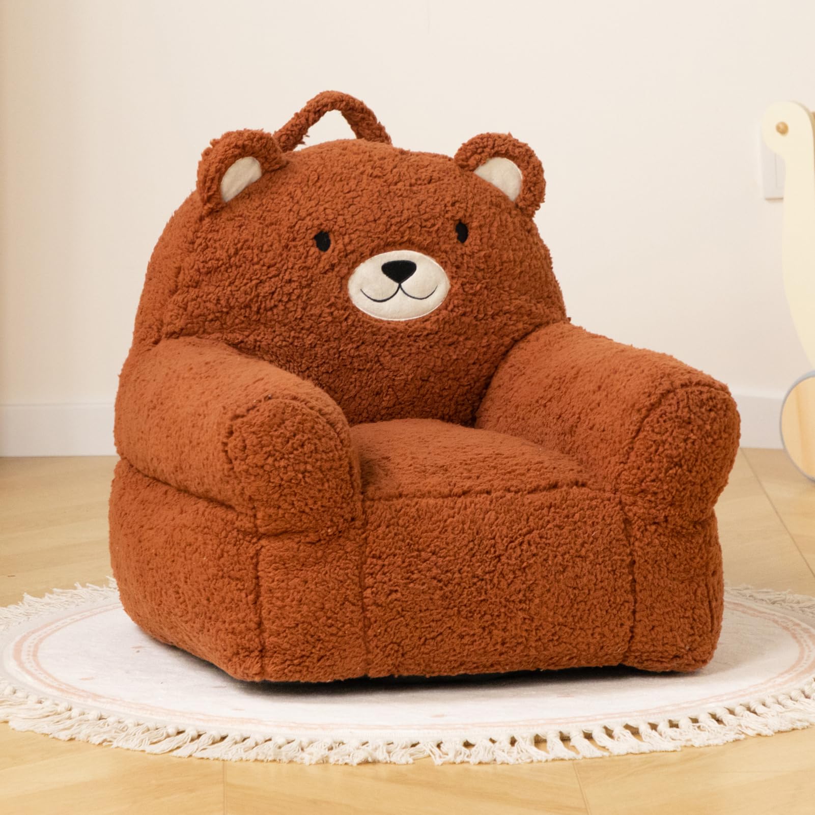 Kids Foam Filled Chair with Soft Plush Cover