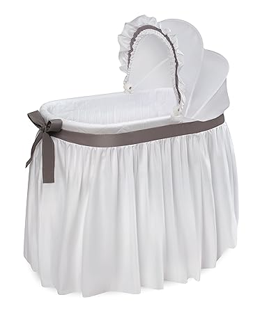 Wishes Rocking Baby Bassinet Heirloom Quality Bedside Sleeper with Bedding