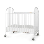 Pinnacle Folding Metal Baby Crib - Portable Hotel Crib