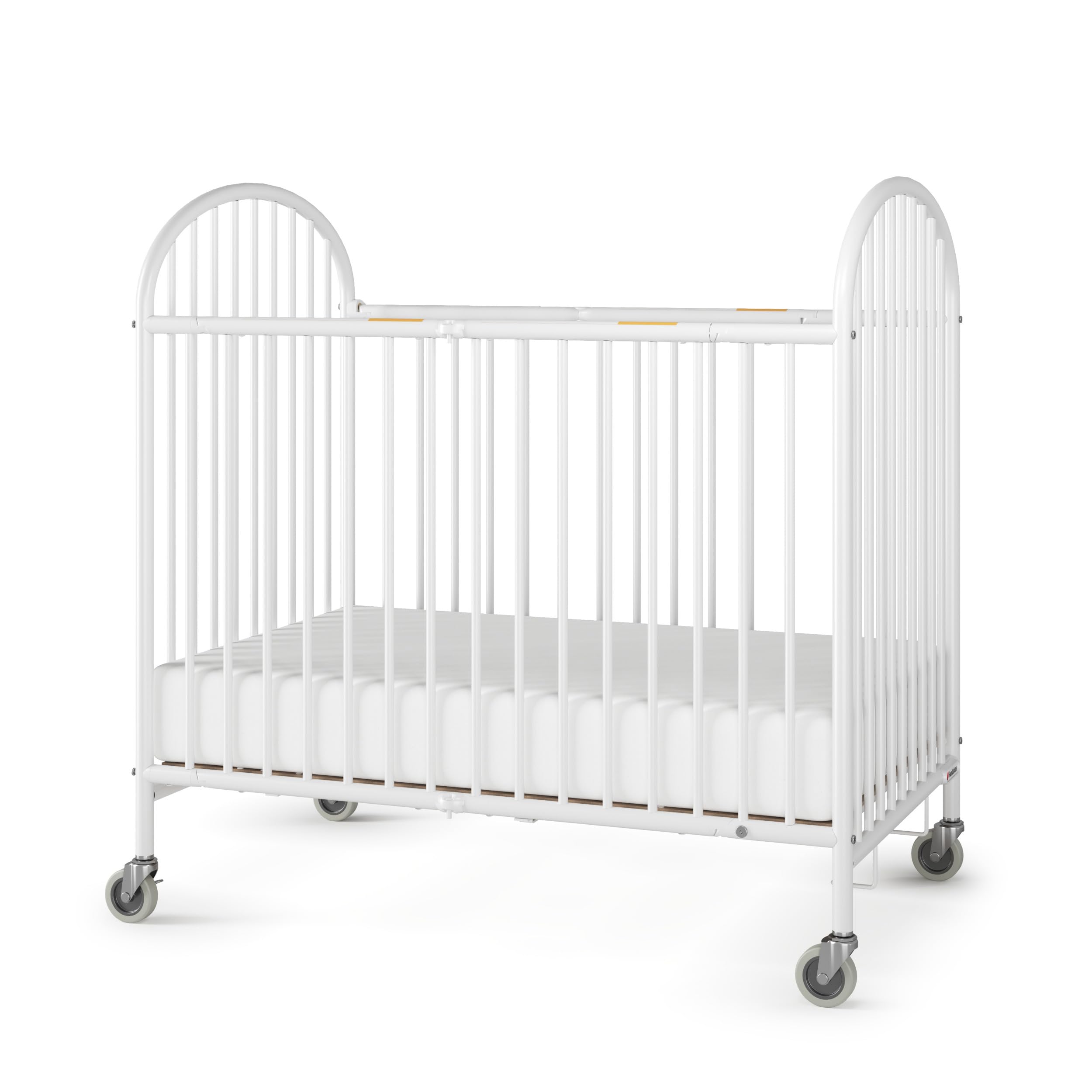 Folding Metal Baby Crib with Mattress