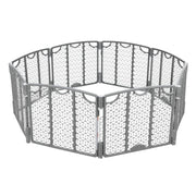 Versatile Play Space Adjustable Play Area, Plastic, 8-Panel (Cool Gray)