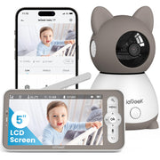 Monitor with 2K Camera and Audio - Video Monitor with 5" Screen
