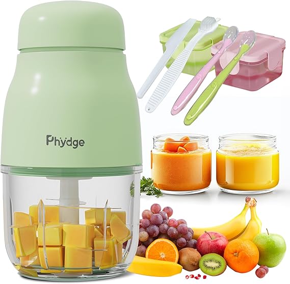 Food Maker, Green Baby Food Blender, 10oz Baby Food Puree Maker