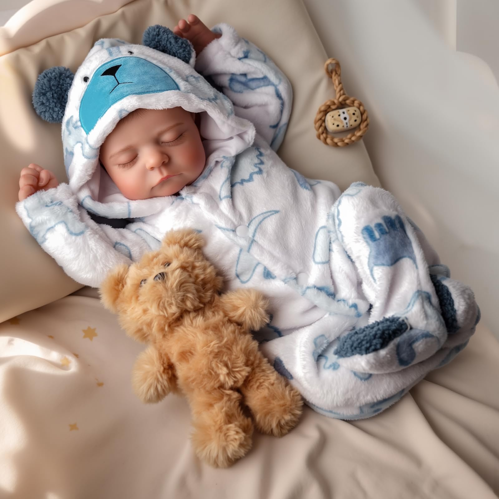 Reborn Baby Dolls Boy, 20 Inch Lifelike Newborn Real Life Poseable Realistic