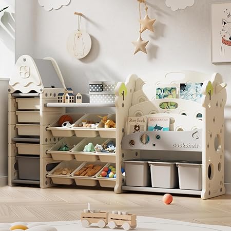 Kids Toy Storage Organizer with 17 Removable Bins