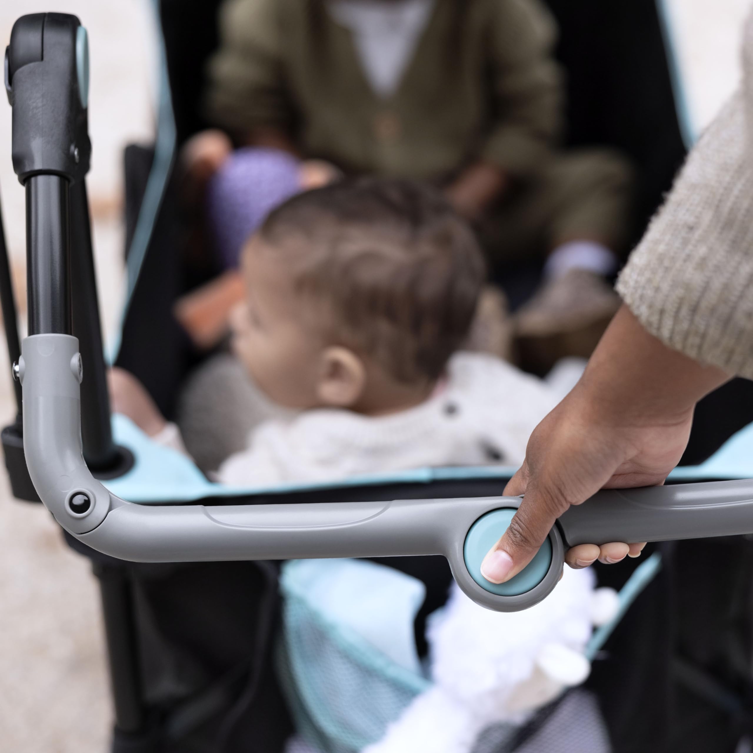 Ingenuity Pop 'N Ride Lightweight Stroller Wagon - Face-to-Face Seats for 2
