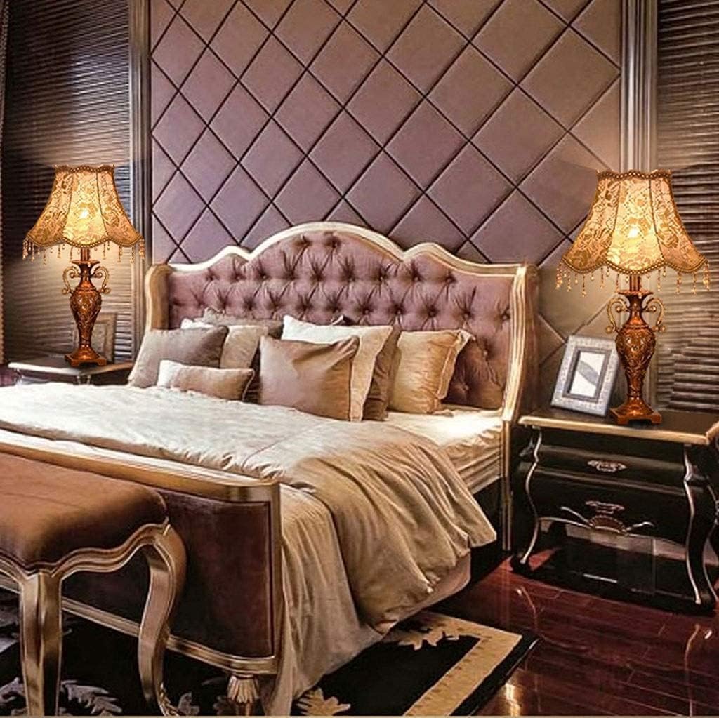 Nightstand Lamp Resin Body Creative Bedside Lamp Desk Lamp