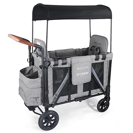 Elite 2 Seater Wagon Stroller for Kids, Foldable Stroller Wagon
