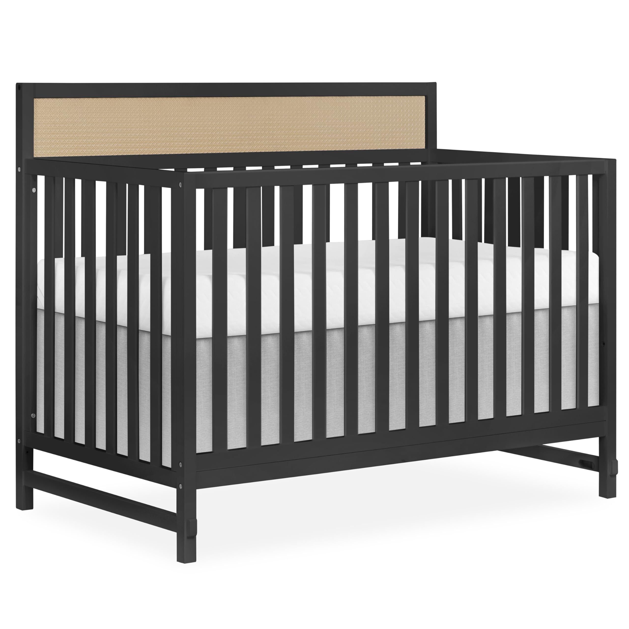 Convertible Crib Changing Table Bundle with Organic Cotton Sheets