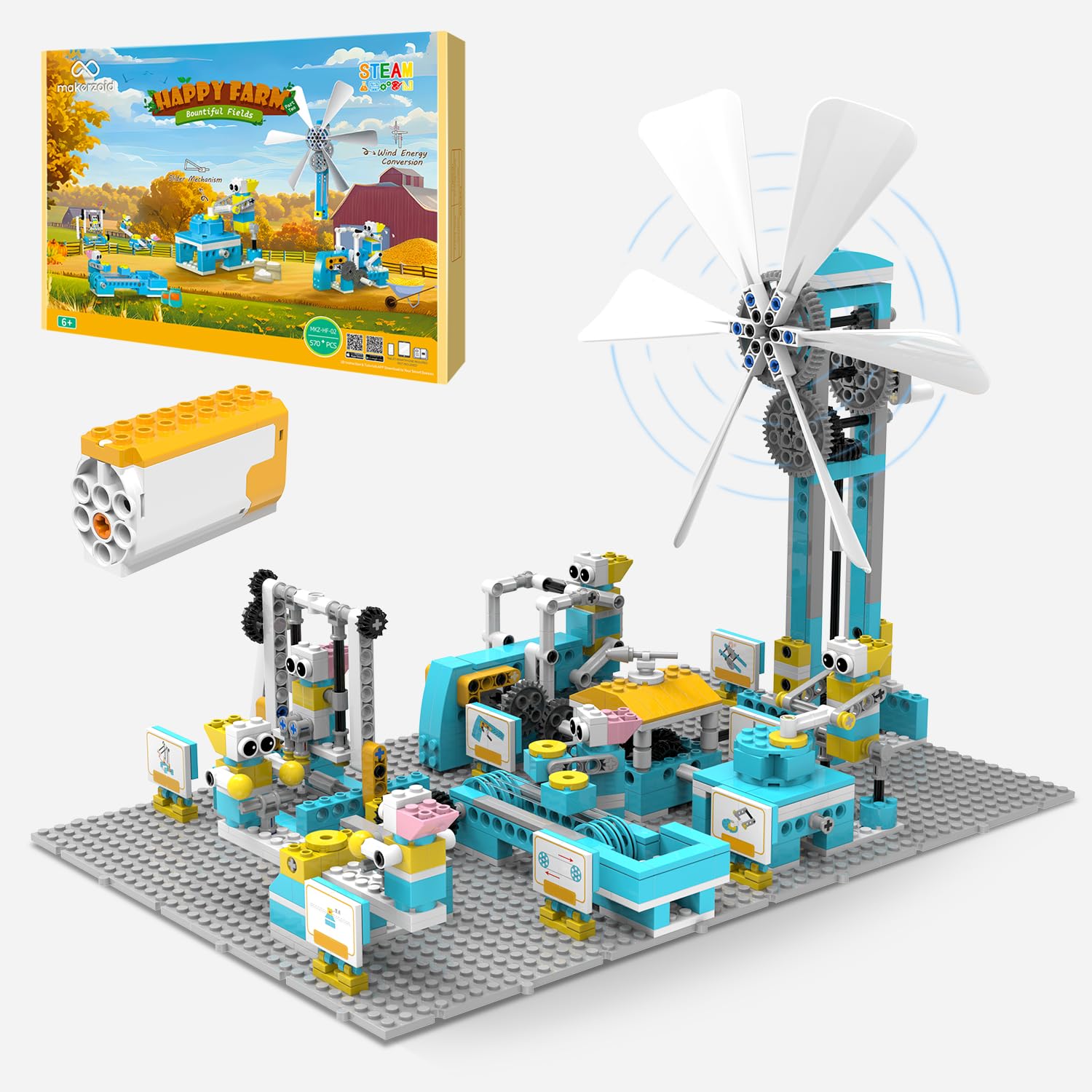 STEM Robot Toys Building Kits, Happy Farm Building Toys