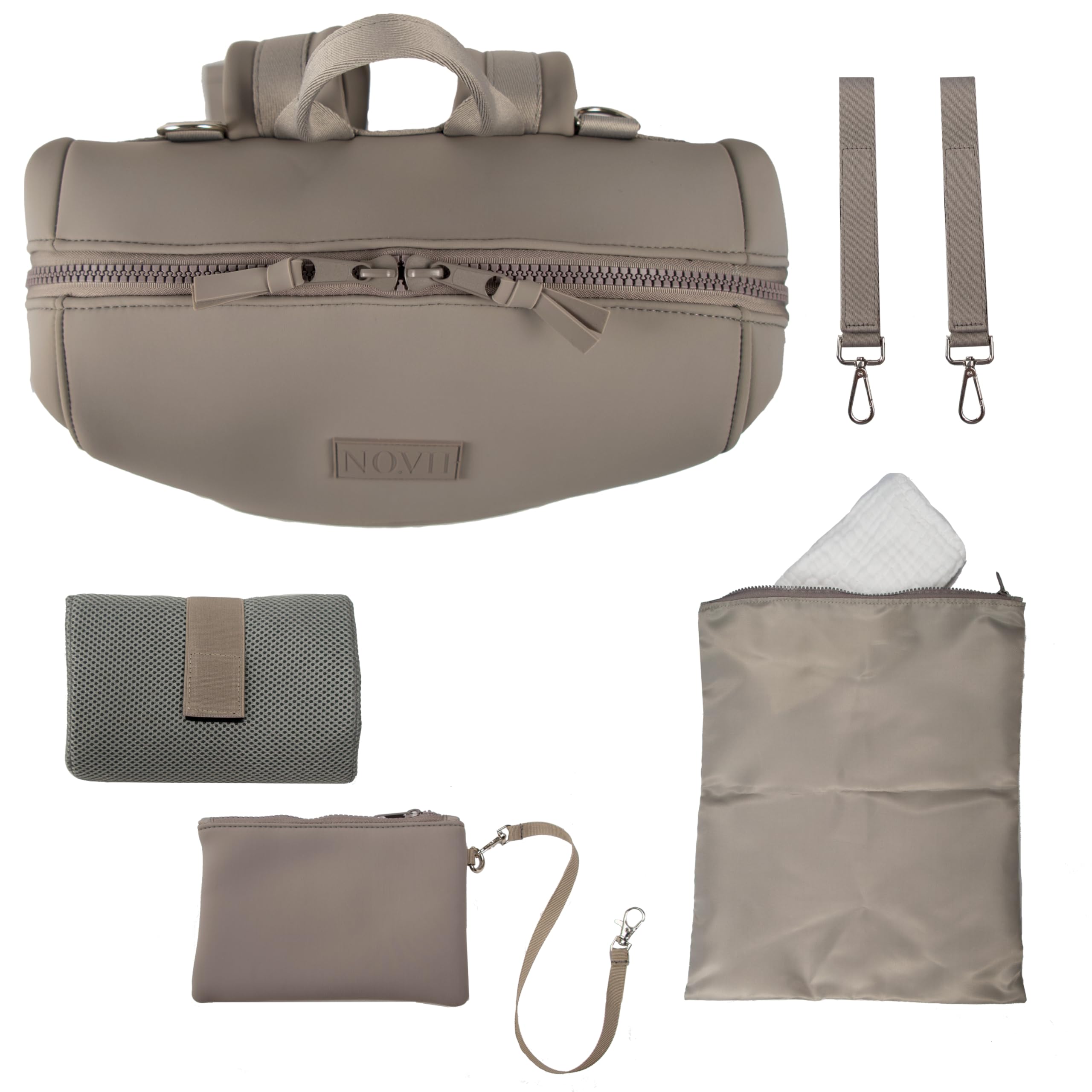 Bag Backpack with Changing Pad, Stroller Straps, Insulated Bottle Pouch,
