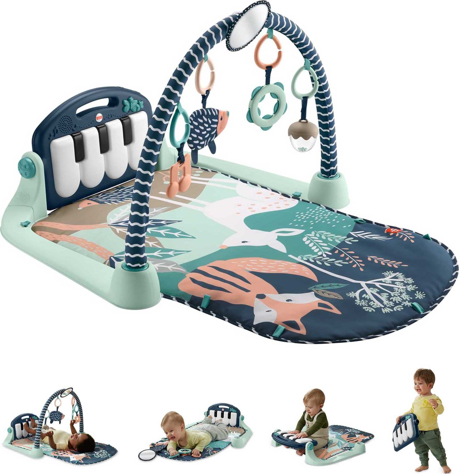 Baby Playmat Kick & Play Piano Gym with Musical and Sensory Toys