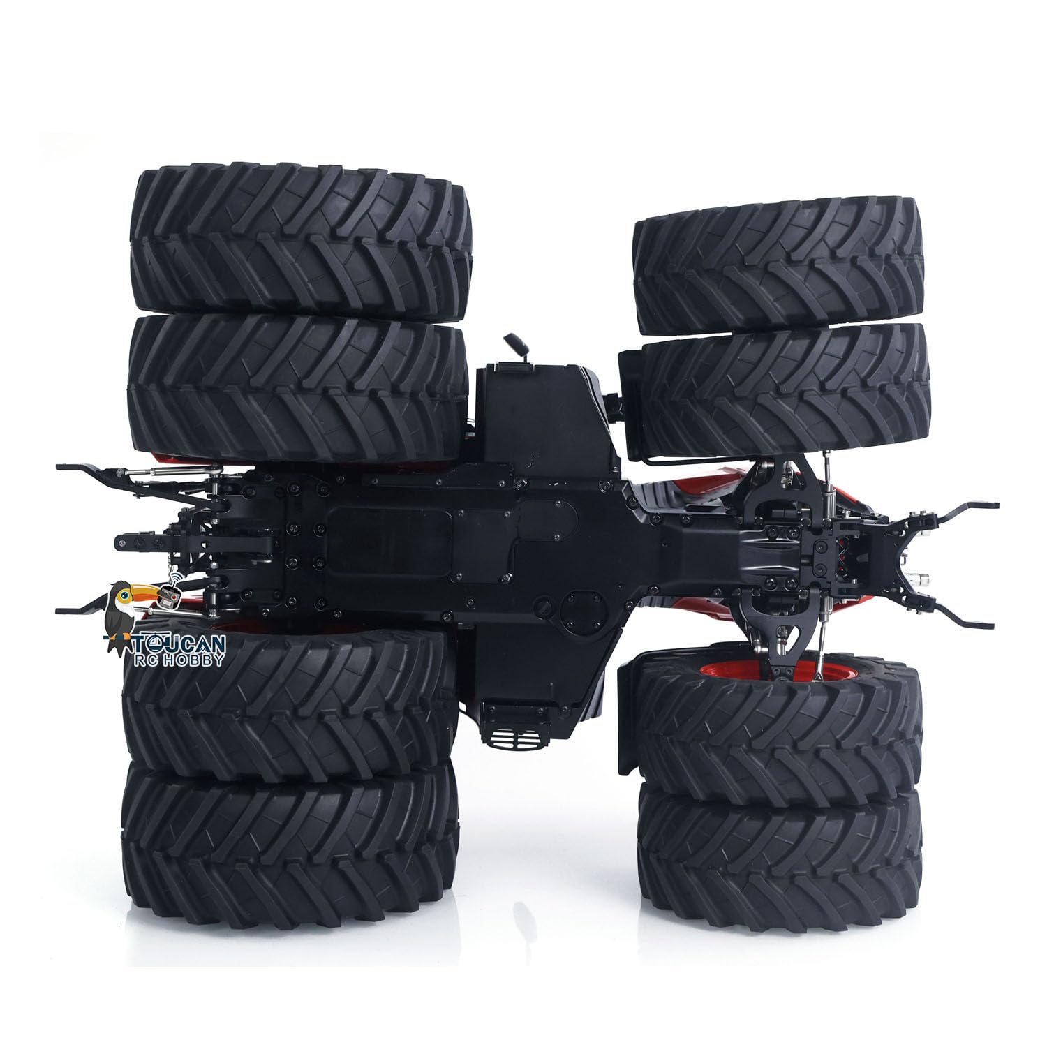 Metal 1/14 Hydraulic RC Tractor Model 4x4 Agricultural Vehicle Double Wheels