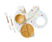 Bamboo Baby Feeding Set for Infants & Toddlers - Baby Essentials