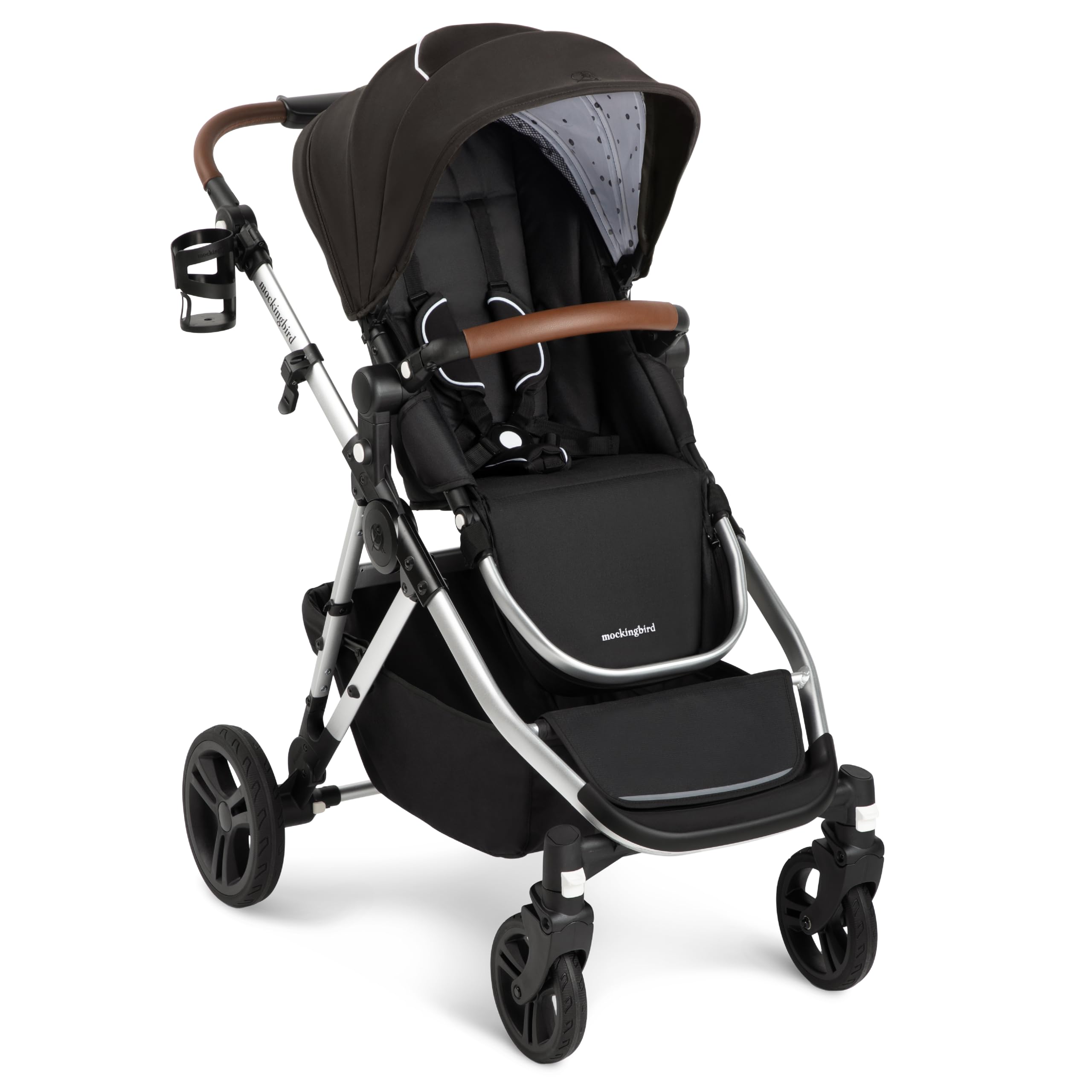 Single-to-Double Stroller 2.0 - Modular Full-Size Baby Stroller for 1