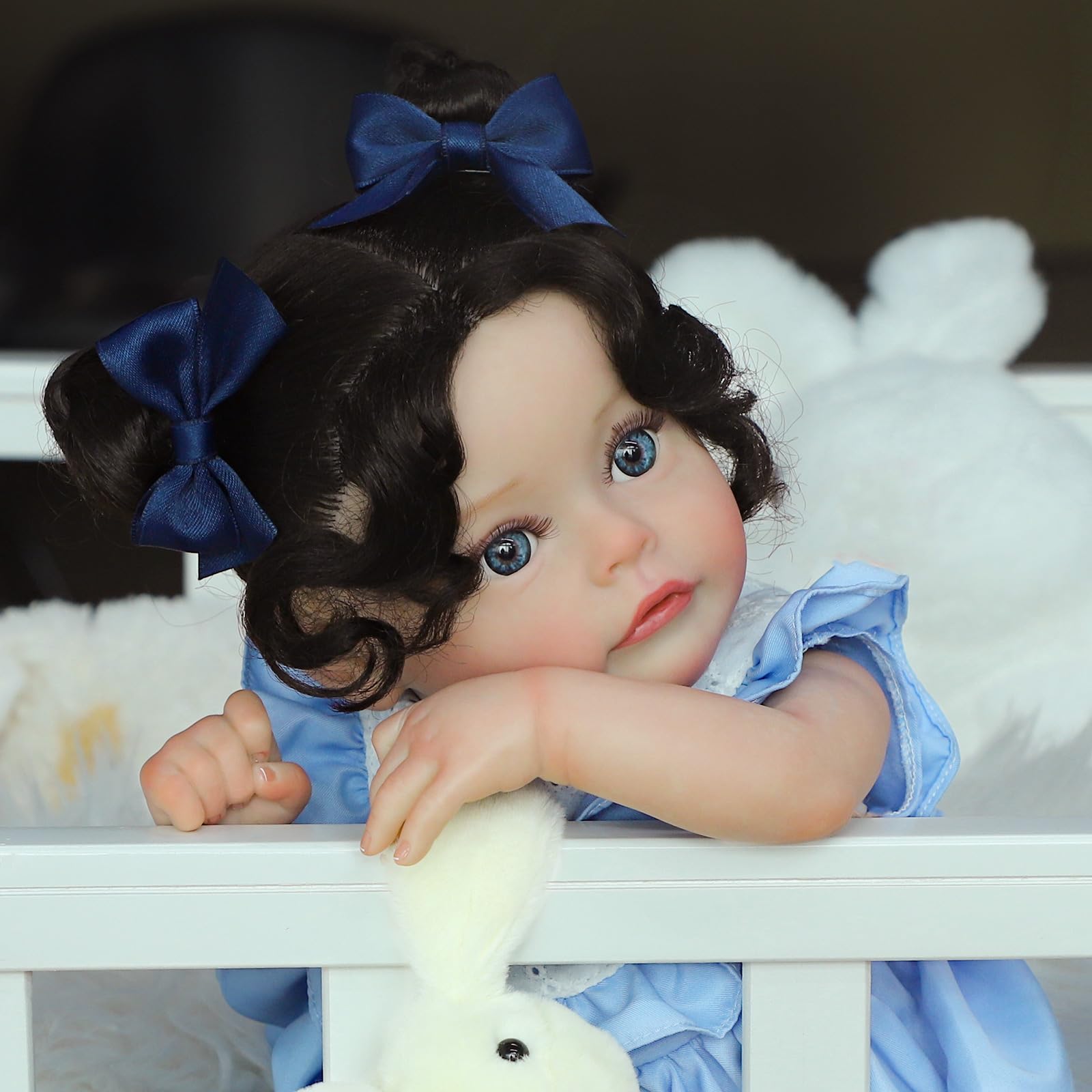 Reborn Baby Dolls Girl, 18Inch Newborn Baby Doll with Soft Weighted Cloth Body, Lifelike